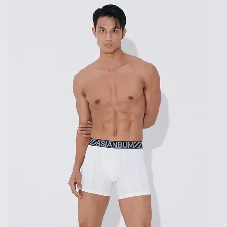 【拍3条109】Asianbum男中腰高弹速干冰丝U凸透气运动排汗四角裤商品大图