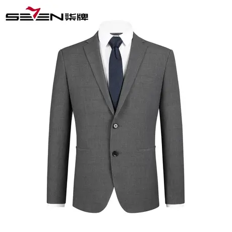 柒牌清仓男装西服商务休闲西装外套时尚经典男婚庆单扣设计西服图片