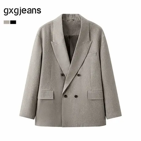 gxg.jeans男装  多色简约休闲通勤双排扣西服外套男 25年春新品图片