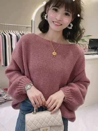 小众韩系温柔风慵懒宽松毛衣女2023春季新款甜美薄款百搭针织衫潮图片