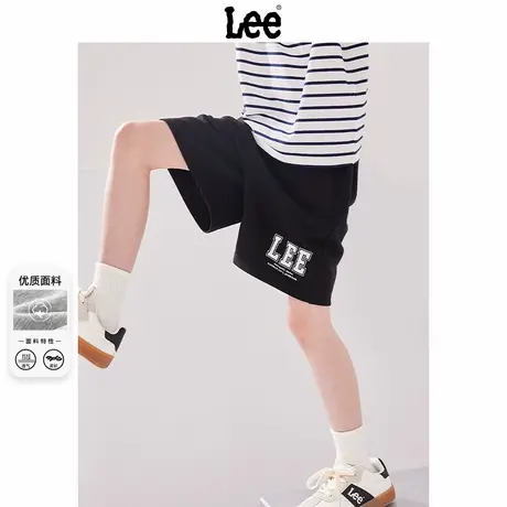 Lee童装男童短裤夏季大童薄款五分裤儿童宽松休闲运动裤男孩夏装图片