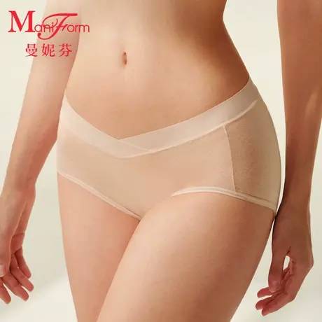 曼妮芬舒适棉莫混纺孕妇内裤无痕低腰抗菌底裆女短裤底裤20710648商品大图