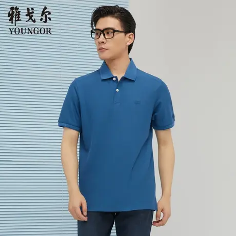 雅戈尔奥莱 商场同款男士商务休闲新款官方正品男士短袖T恤商品大图