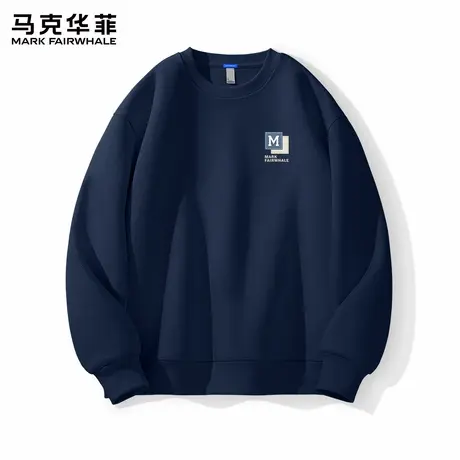马克华菲美式卫衣男款圆领春秋季2025新款潮牌复古男生上衣外套X图片