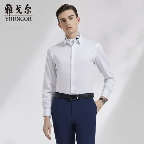 【抗菌衬衫】V系雅戈尔衬衫秋季商务休闲透气免烫长袖衬衫男图片