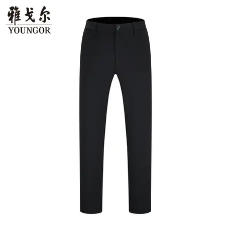 雅戈尔奥莱 男装针织高弹休闲裤秋季商务休闲裤职业保暖弹力长裤商品大图
