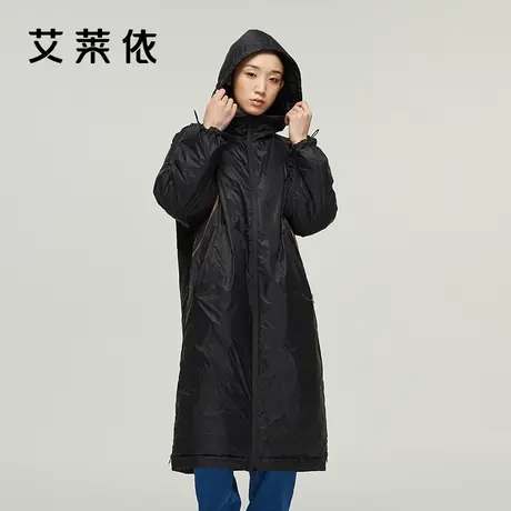 艾莱依冬季品牌时尚潮款商场同款羽绒服女中长款大牌保暖鸭绒外套商品大图
