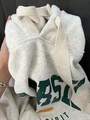 胖mm大码卫衣女秋冬加绒加厚连帽外套男友风hiphop潮ins外套上衣商品大图