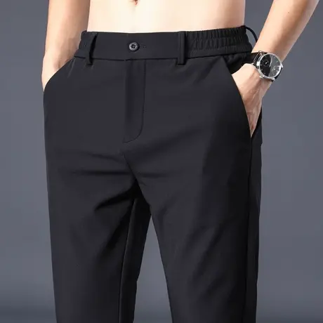 男裤上班黑色工作男士西裤子直筒宽松百搭商务休闲长裤西装春秋款商品大图