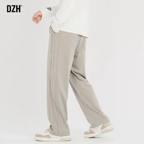 男士冰丝裤子男夏季薄款拖地裤2025新款垂感休闲长裤运动裤直筒裤商品大图