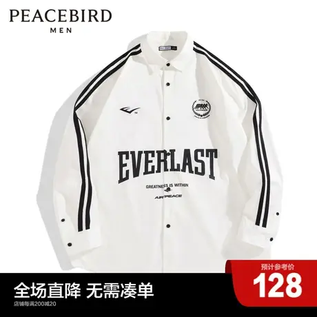 【AIRxPEACE】太平鸟男装 everlast联名潮流长袖衬衫男BCHD2106图片