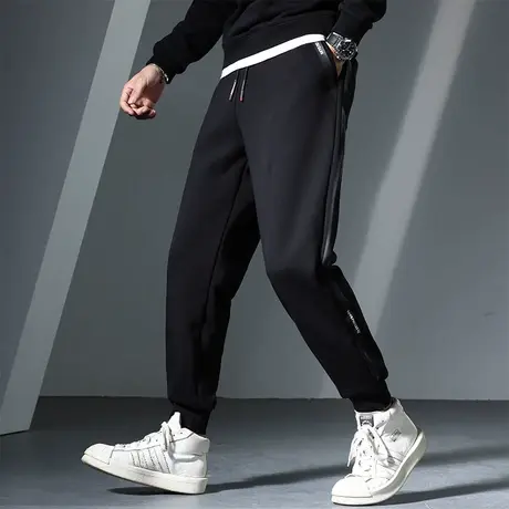 GxxH2020大码休闲裤胖子男装加肥加大宽松加绒加厚运动裤显瘦长裤商品大图