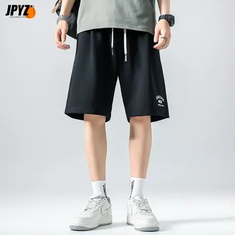 男士休闲裤2023新款直筒中裤宽松男裤港风潮牌百搭短裤夏季五分裤商品大图