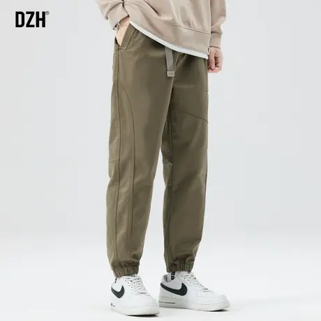 男士休闲裤子男款美式高街2023新款秋季休闲裤束脚宽松哈伦裤百搭商品大图