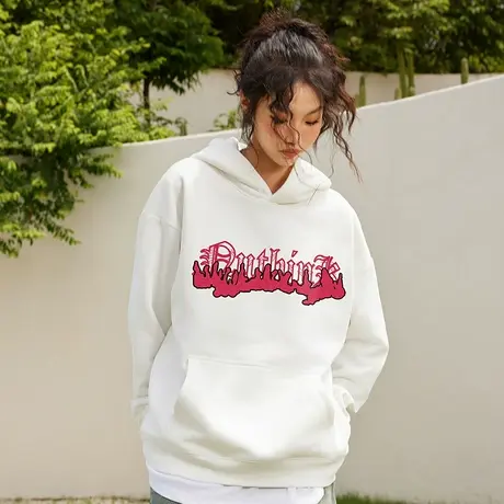 Nuthink美式宽松420g重磅连帽衫卫衣男潮牌高街潮新款冬季外套潮图片