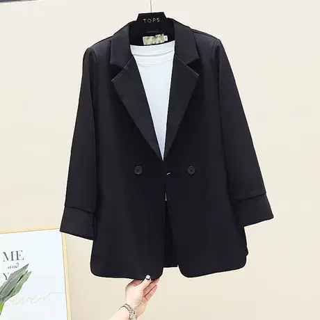 春秋休闲小西装女2023新款韩版宽松休闲短款网红女士小西服港风图片