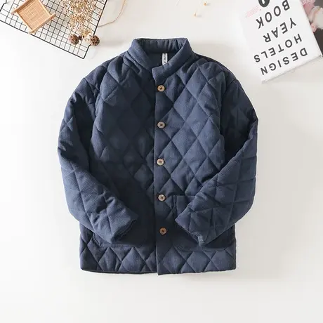 棉服男款冬季男生外套棉衣男立领棉袄短款2023新中式外套文艺风图片