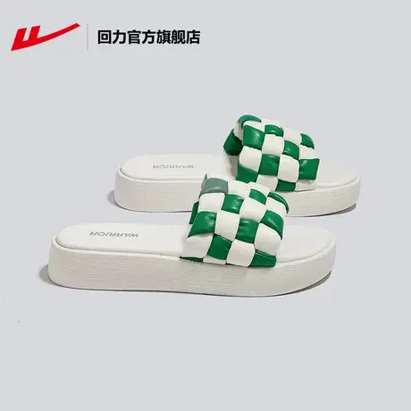回力官方旗舰店凉拖鞋女春2023棋盘格子百搭休闲小众高级感沙滩鞋商品大图