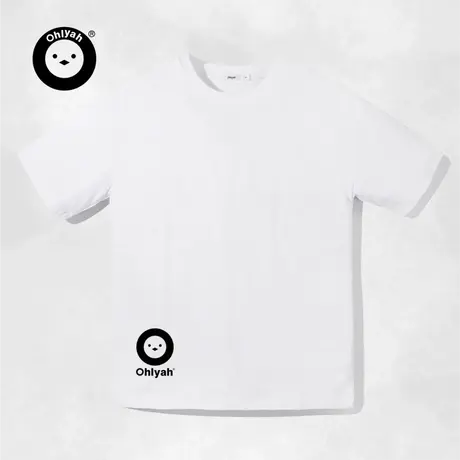 Ohlyah设计师原创卡通品牌字母印花短袖t恤男女无性别穿搭情侣装图片