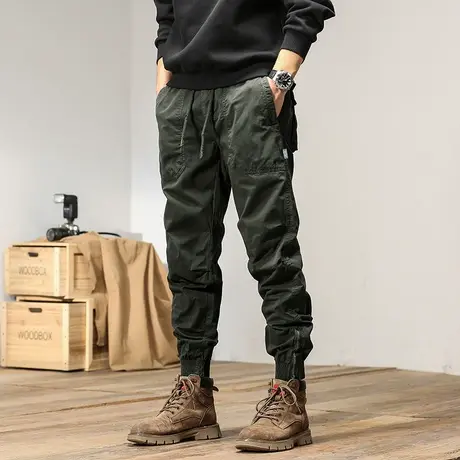 百搭裤子男款夏季工装裤男士夏季薄款长裤纯色潮流男士裤子男裤图片