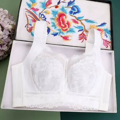美容院调整型内衣大胸显小胸聚拢收副乳防下垂矫正全罩杯文胸薄款图片
