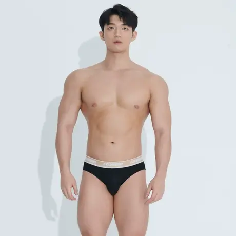 【拍3条99】Asianbum莫代尔一片式U凸纯色简约中低腰性感三角内裤商品大图