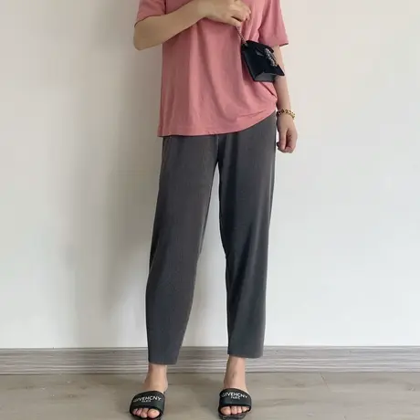 【夏装秒】孕妇裤子夏季薄款潮妈外穿宽松阔腿裤洋气网红商品大图