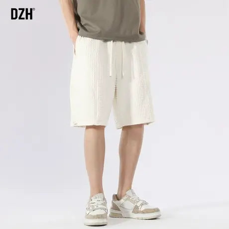 男士米白色短裤男款夏季五分裤休闲宽松健身跑步裤子男夏款篮球裤商品大图