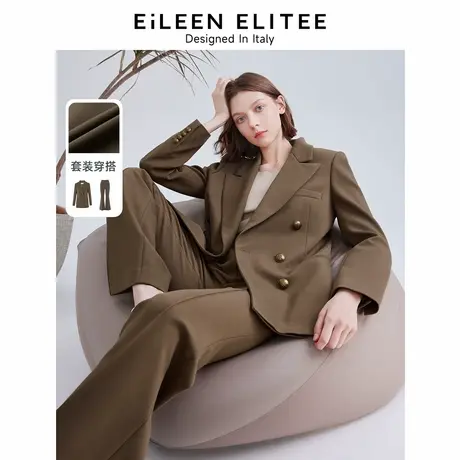 【意大利设计】朗姿法式西服上衣女2024年春季新款西装外套高级感图片