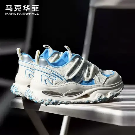 马克华菲老爹鞋男2025夏季新款轮胎男鞋厚底高级感运动休闲鞋子男商品大图