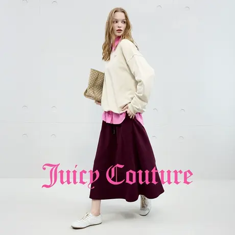 Juicy Couture橘滋卫衣女2025年秋季新款圆领简约休闲套头上衣图片
