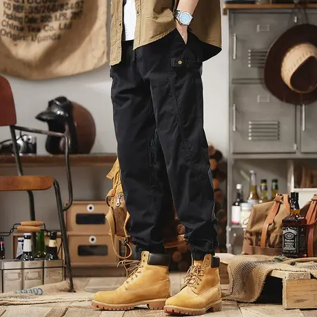 Modi Nick/摩帝尼克男士工装休闲裤男款裤子宽松束脚运动舒适长裤商品大图