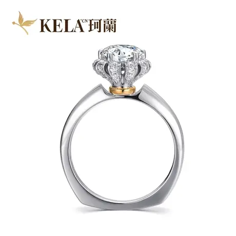 【香邂巴黎】珂兰 18K金钻石戒指女结婚求婚钻戒婚戒正品 芙洛拉P图片