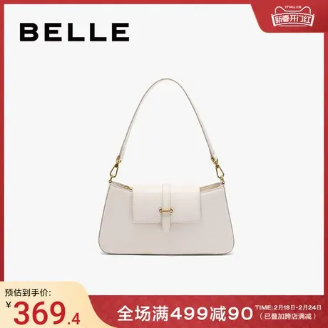 百丽包包女2024新款气质高级时尚通勤质感简约单肩腋下包X9348BX4商品大图