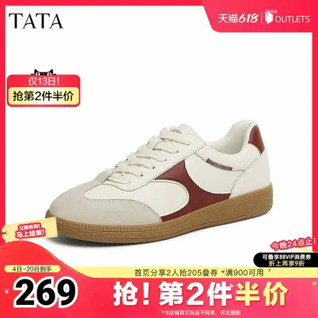 TATA/他她2025春时尚休闲德训鞋女新款SLY01AM5奥莱商品大图