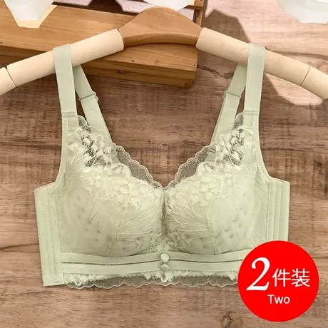 夏季小胸内衣女薄款聚拢收副乳防下垂上托0.2cm文胸罩透气洞洞杯商品大图