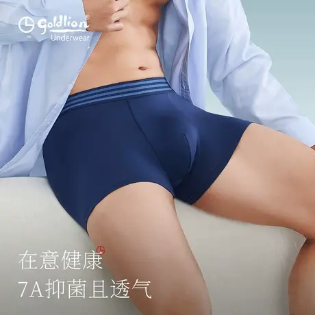 金利来内裤男士四角裤明筋透气男生平角短裤衩头男式运动大码短裤商品大图