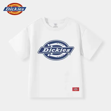 Dickies童装男童短袖t恤夏季儿童2025新款纯棉半袖女童潮牌体恤A商品大图