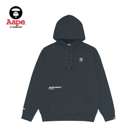 Aape男装秋冬猿颜徽章字母印花多色加绒连帽卫衣3713XXF商品大图