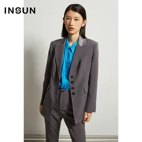 恩裳奥莱冬季个性感小众轻商务西服外套西装士商品大图