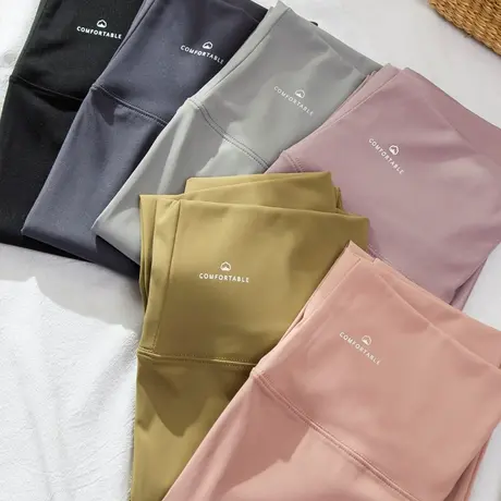 鲨鱼裤女外穿打底裤春秋夏彩色紧身裤胖mm小个子大码薄款瘦腿高腰商品大图