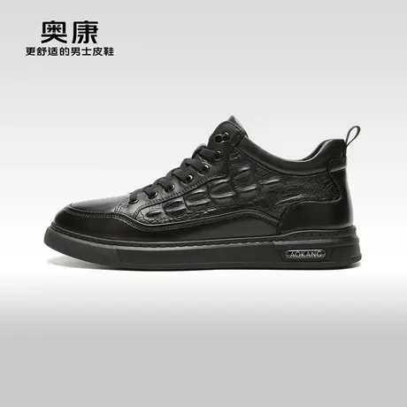 【门店发货】Aokang奥康冬季新款时尚休闲加绒保暖百搭鞋商品大图
