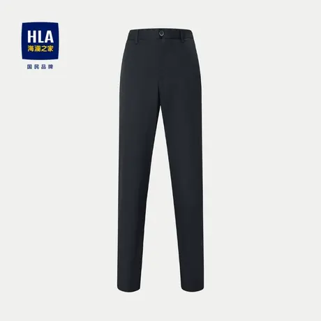HLA/海澜之家免烫可机洗休闲裤24春夏新款日常通勤高腰直筒裤子男图片