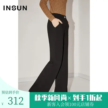 恩裳COVER冬2022新款时尚舒适弹力显瘦百搭白鹅绒微喇休闲羽绒裤图片