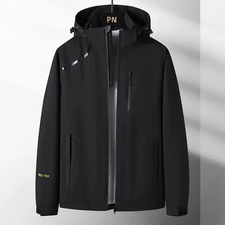 黑武士冲锋衣男赛博朋克机能外套连帽美式工装夹克山系户外登山服商品大图