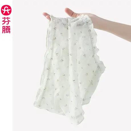 芬腾内裤女纯棉裆中腰薄款透气三角裤提臀性感舒适大码女款短裤头图片