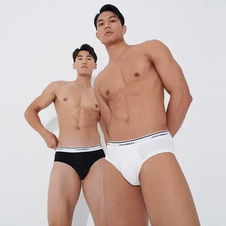 【拍3条109】Asianbum男士冰丝感U凸透气三角裤运动大码中腰x内裤商品大图