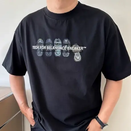 大依无忧大码男装夏季鞋图廓版胖子加肥加大男士圆领短袖t恤半袖商品大图
