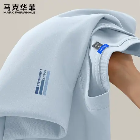 马克华菲纯棉长袖t恤男士打底衫2025新款美式高街秋季圆领上衣男X商品大图