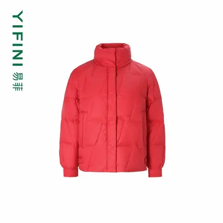 [专柜同款]Yifini/易菲短款面包服羽绒服女时尚百搭保暖外套冬新商品大图